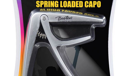 spring loaded capo for classic guitar, titanium