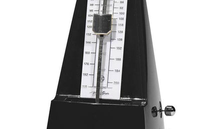 mechanical metronome with bell (0-2-3-4-6), 40-208 bpm, black