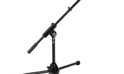 microphone stand, with boom, black, maximum height 25cm