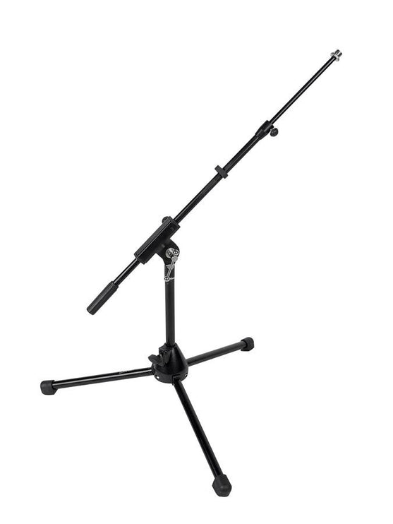 microphone stand, with boom, black, maximum height 25cm