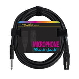 Boston - MC-230-2 - Microphone Cable, Black, 1 X Xlr3f +1 X Jack, 2 Meter