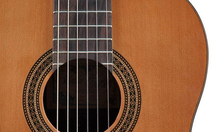 classic guitar, cedar top, black walnut b&s