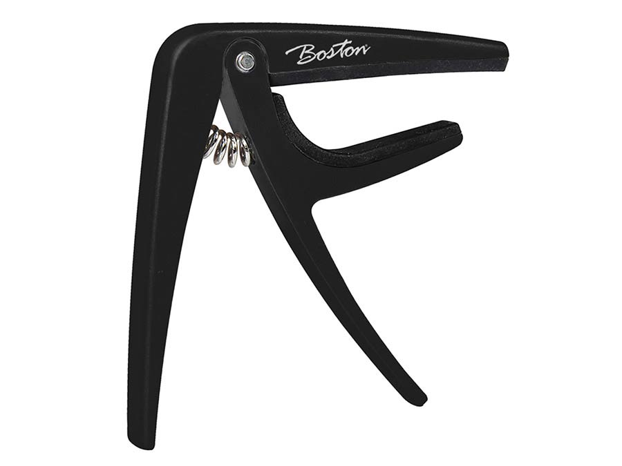 Boston - BC-87-BK - Spring Loaded Capo For Ukulele/mandolin/banjo, Black