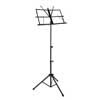 music stand, foldable, including bag, black