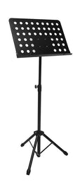 metal music stand with perforated desk (49x34cm), bulk packed (no individual carton)