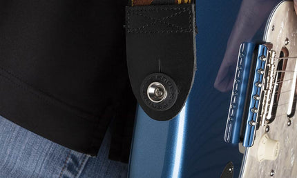 Fender - 990819000 - Strap Blocks, Rubber Strap Locking Rings, One Pair Red And One Pair Black