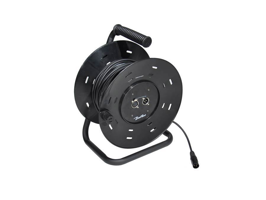 cable drum, 50 meter, in 1 xlr female, out 1 xlr male