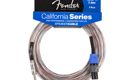 speaker cable 14GA / 2.5mm2, 25ft, 1/4" jack-speaker twist