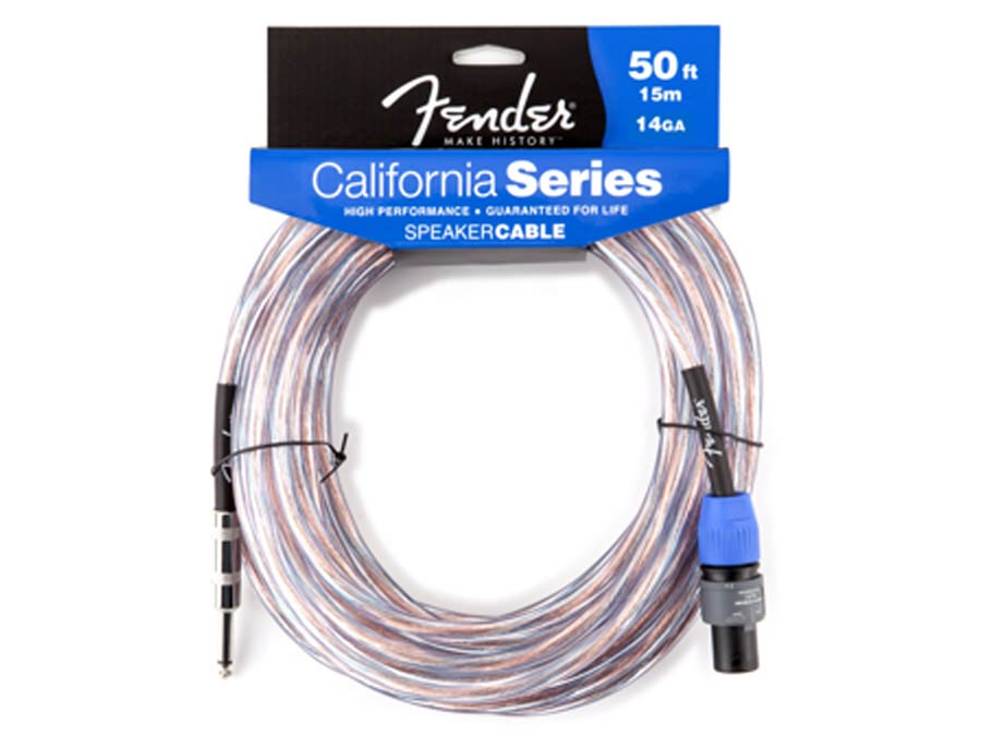 speaker cable 14GA / 2.5mm2, 50ft, 1/4" jack-speaker twist