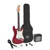 ST style electric guitar pack, 10W amp, bag, tuner, strap, cable & 6 picks,  candy apple red