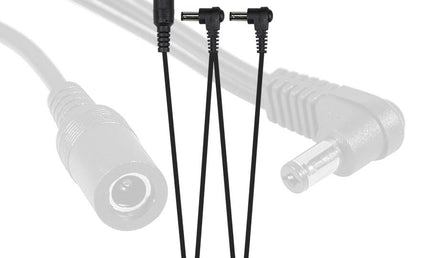 power distribution cable, connects to psu, 2 female and 1 male connectors, daisy chain