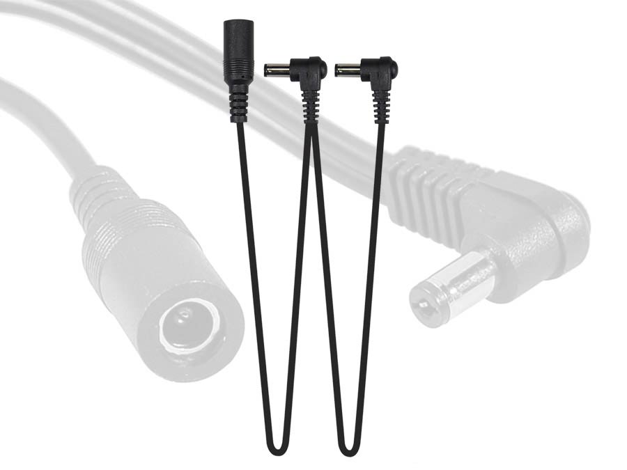 power distribution cable, connects to psu, 2 female and 1 male connectors, daisy chain