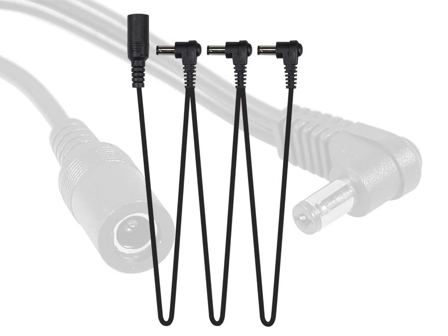 power distribution cable, connects to psu, 3 female and 1 male connectors, daisy chain