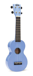 soprano ukulele, light blue, with bag