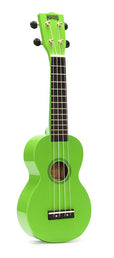 soprano ukulele, green, with bag