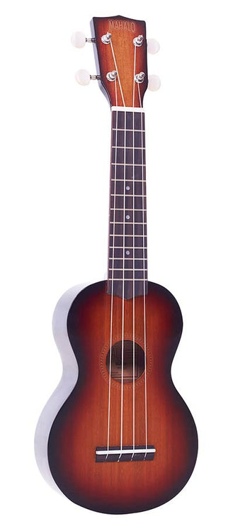 soprano ukulele, 3 tone sunburst, with bag