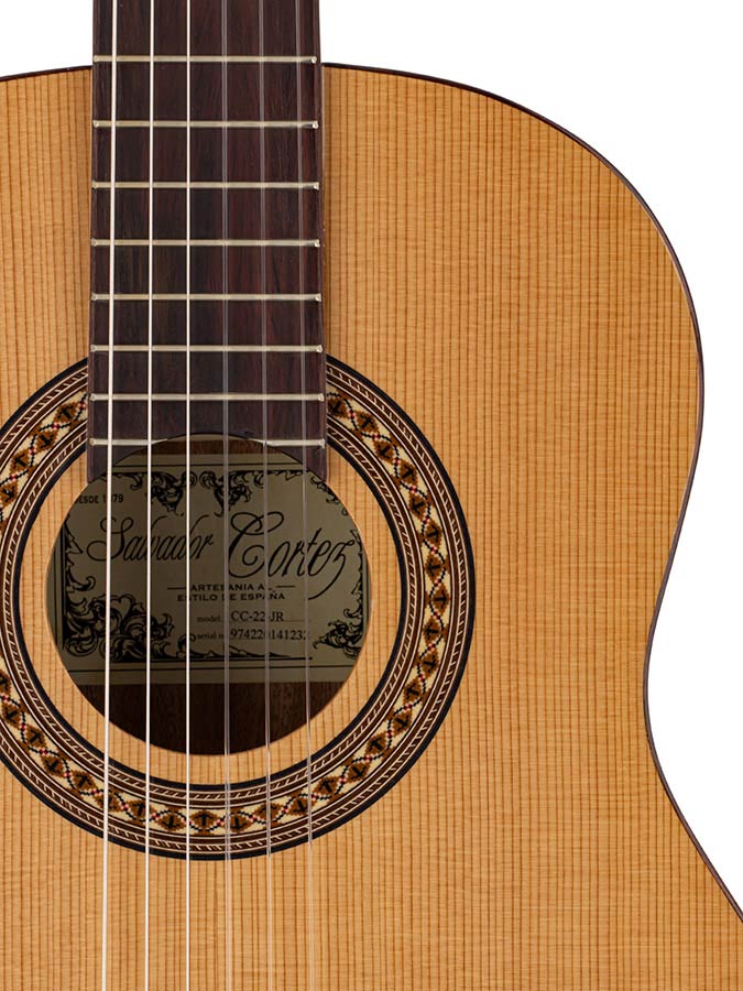 Salvador Cortez CC-22-JR Solid Top Artist Series Klassieke Gitaar 3/4 – afbeelding 4