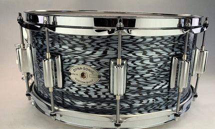 Rogers 14x6.5 Dyna-Sonic Snare Drum with Beavertail Lugs - Black Onyx Limited Edition