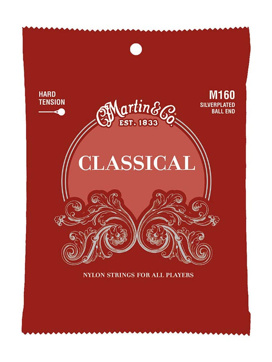 Martin - M160 - string set silver wound & clear nylon – Set Silver