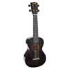 concert ukulele, transparent black, with bag