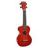 concert ukulele, transparent wine red, with bag