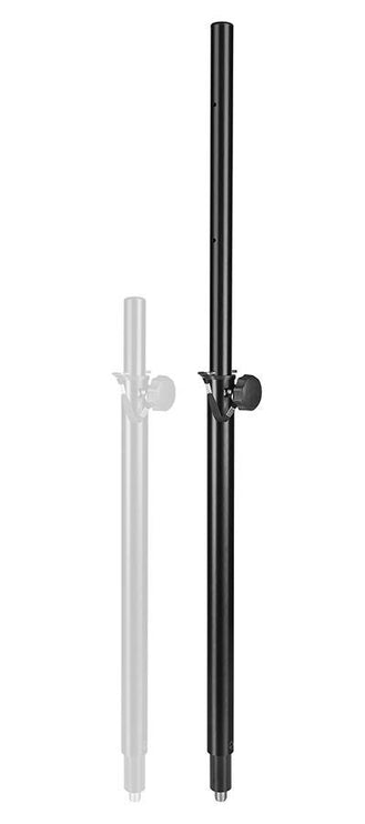 adjustable speaker pole 72-110cm, 35mm steel with M20 thread, fits combo pole cup, max 30kg