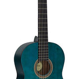 Valencia - VC204TBU - Classic Guitar 4/4 – Transparent Blue