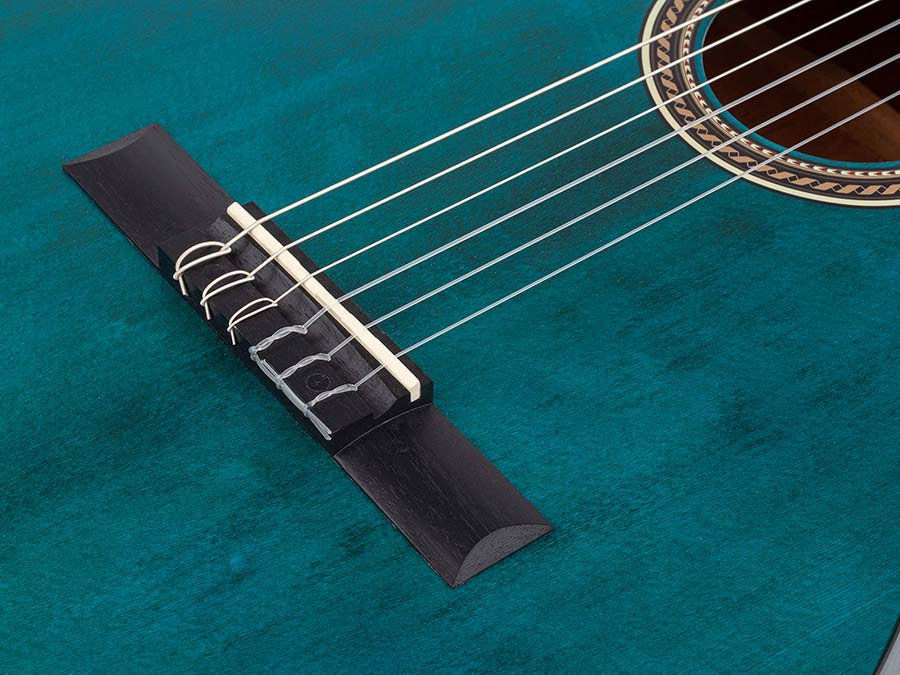 Valencia - VC204TBU - Classic Guitar 4/4 – Transparent Blue