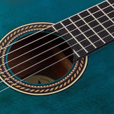 Valencia - VC204TBU - Classic Guitar 4/4 – Transparent Blue