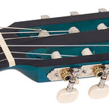 Valencia - VC204TBU - Classic Guitar 4/4 – Transparent Blue