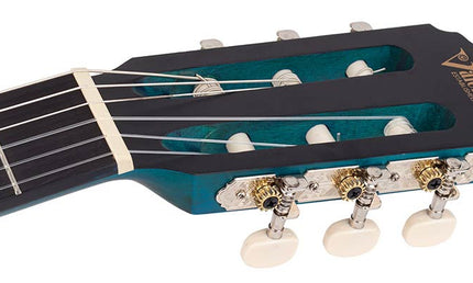 Valencia - VC204TBU - Classic Guitar 4/4 – Transparent Blue