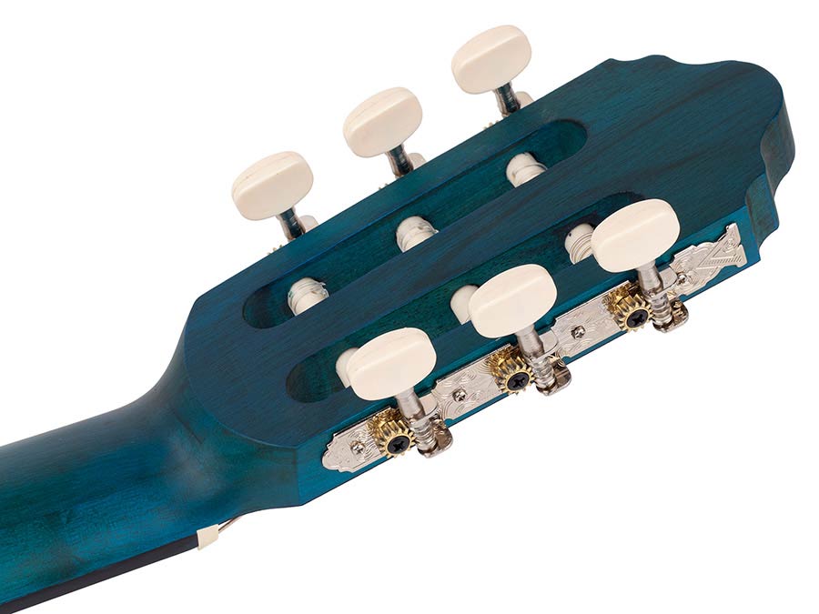 Valencia - VC204TBU - Classic Guitar 4/4 – Transparent Blue