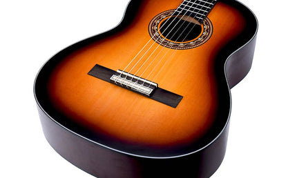 classic guitar 4/4, sitka spruce & mahogany, antique sunburst satin