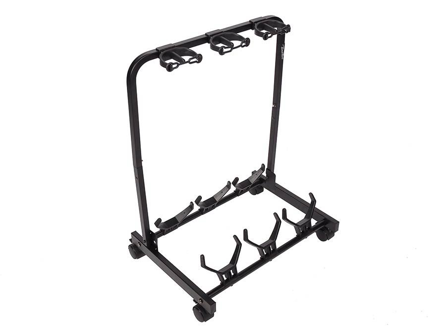 Boston - GS-903 - Universal Guitar Rack Stand, Metal, Black, For 3 Guitars