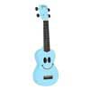 soprano ukulele, light blue, with bag