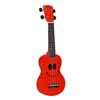 soprano ukulele, red, with bag