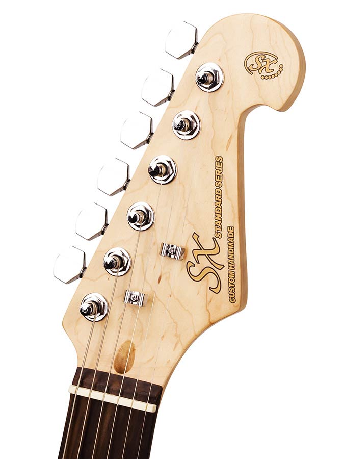 SX ED1 elektrische gitaar (wit)