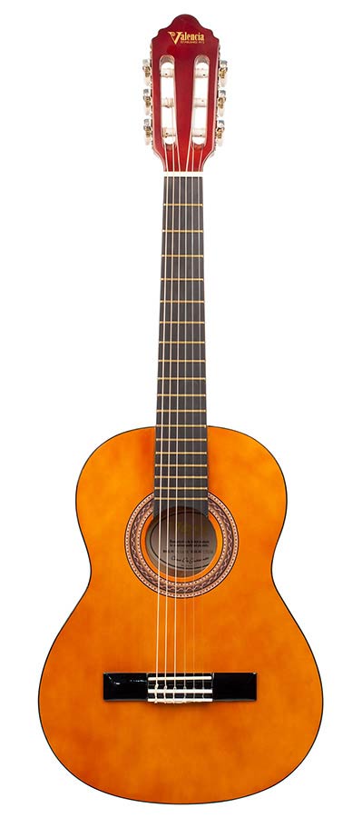 Valencia - VC102K - Classic Guitar Kit: Guitar 1/2 Size With Bag And Clip Tuner