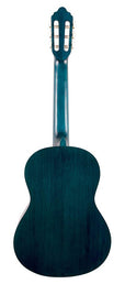 classic guitar 3/4, sitka spruce & nato, transparent blue satin