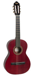 classic guitar 3/4, sitka spruce & nato, transparent wine red satin