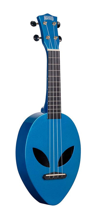 ukulele "Alien" with bag, metallic blue