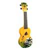 soprano ukulele HAWAII, green burst, with bag