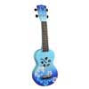 soprano ukulele HIBISCUS, blue burst, with bag