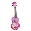 soprano ukulele HIBISCUS, purple burst, with bag