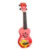 soprano ukulele HIBISCUS, red burst, with bag