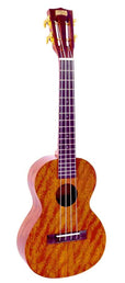 tenor ukulele, transparent brown, with bag