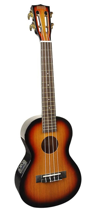 tenor ukulele, 1V+1T (MVT2), 3 tone sunburst, with padded bag & strap