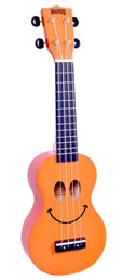 soprano ukulele, orange, with bag