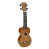 soprano ukulele, transparent brown, with bag