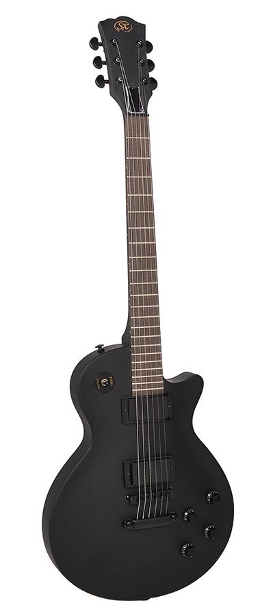 SX EE3S-BK studio Single-Cut elektrische gitaar (mat zwart)